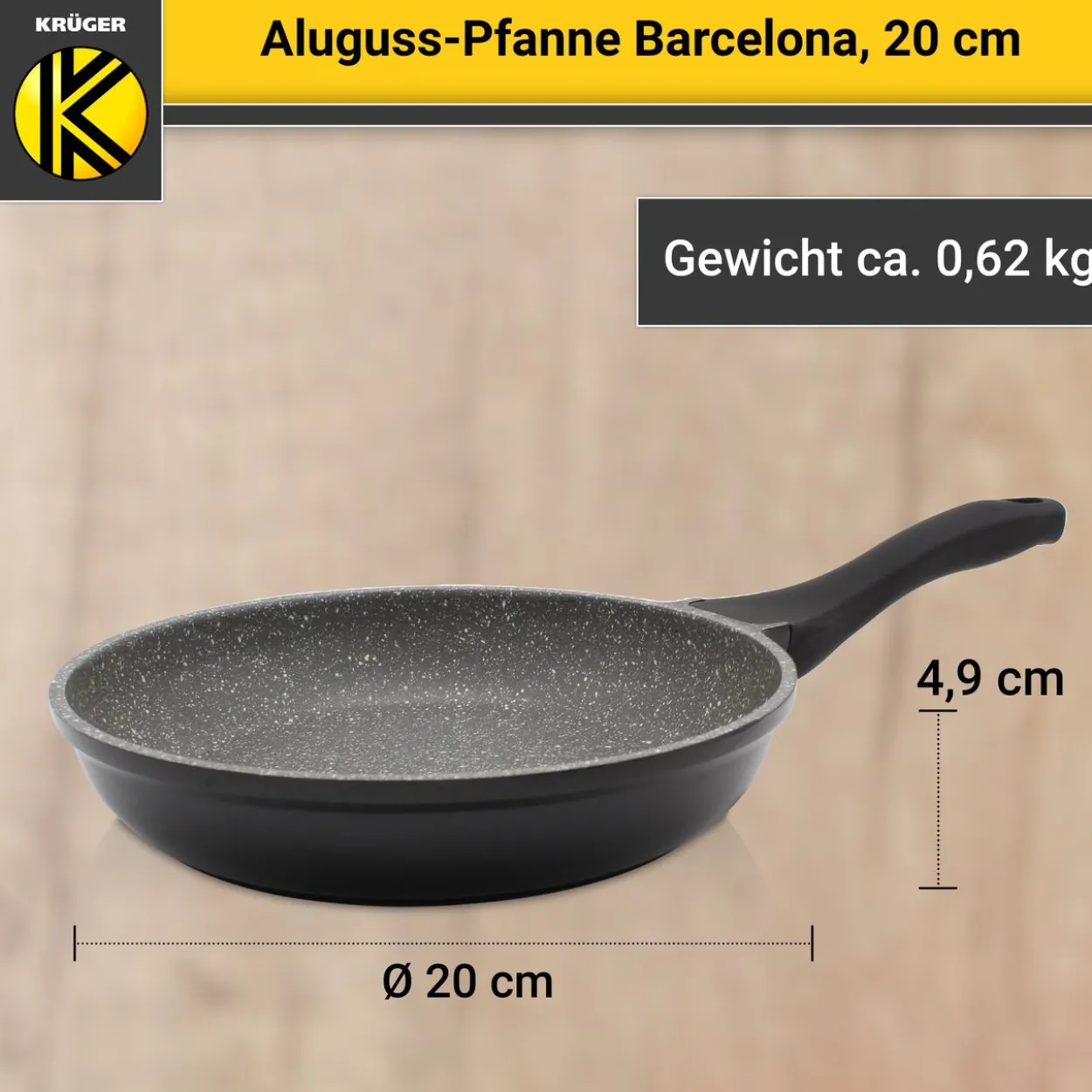 Aluguss Pfanne BARCELONA, 20 cm