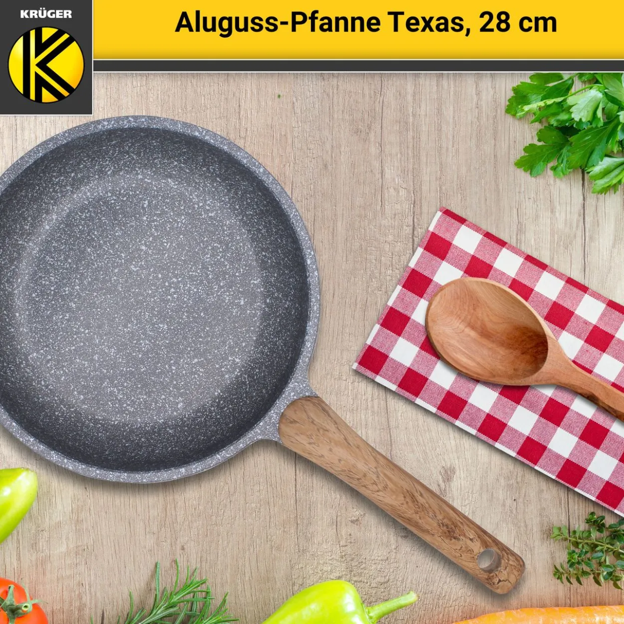 Aluguss Pfanne TEXAS, 28 cm