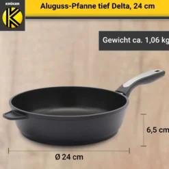 Aluguss Pfanne tief DELTA, 24 cm
