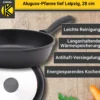 Aluguss Pfanne tief LEIPZIG, 28 cm