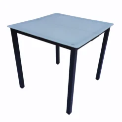 Aluminium Glas Gartentisch Esstisch Balkontisch Campingtisch Gartenmöbel Mattglas