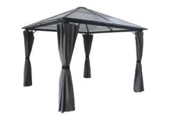 Aluminium Pavillon, ca.2,95 x 3,95 x 2,65 m - Dunkelgrau