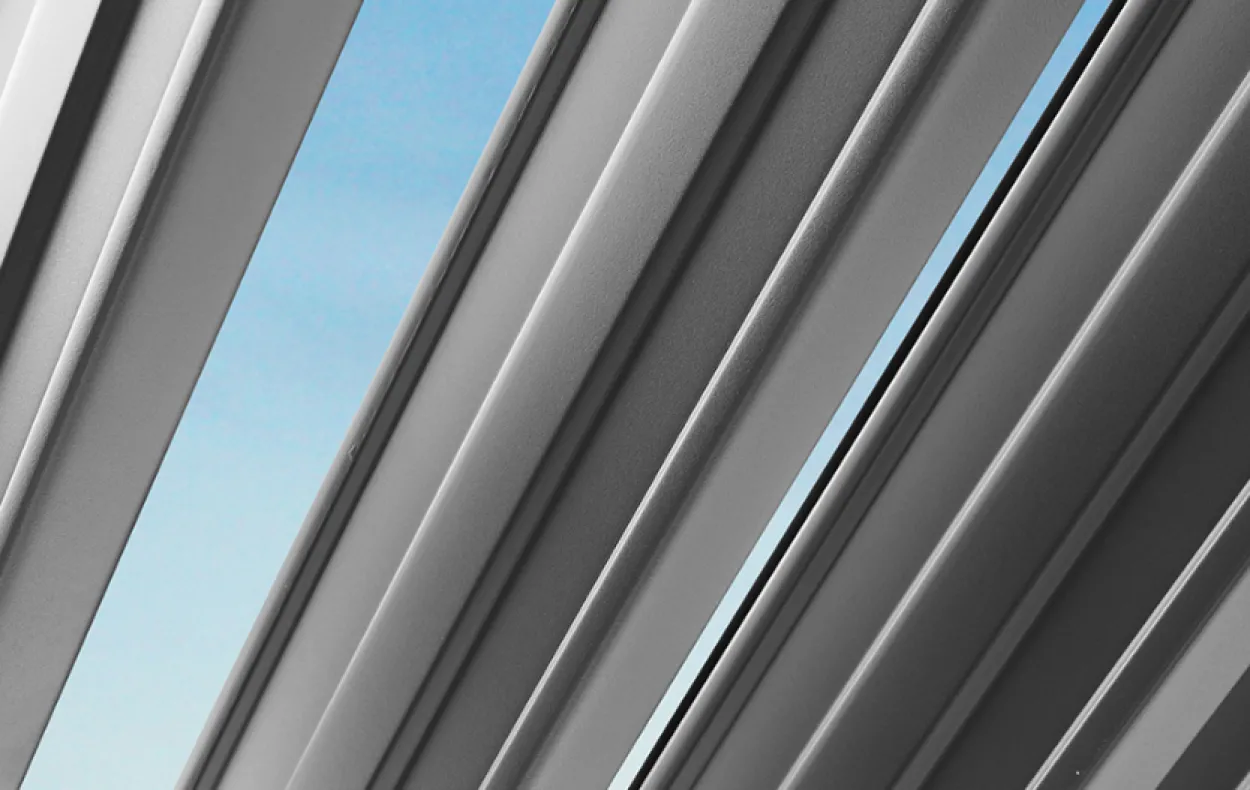 Aluminium-Pergola mit beweglichem Lamellendach, ca. 3 x 3 m - Dunkelbraun