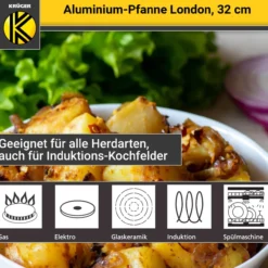 Aluminium Pfanne London, 32 cm