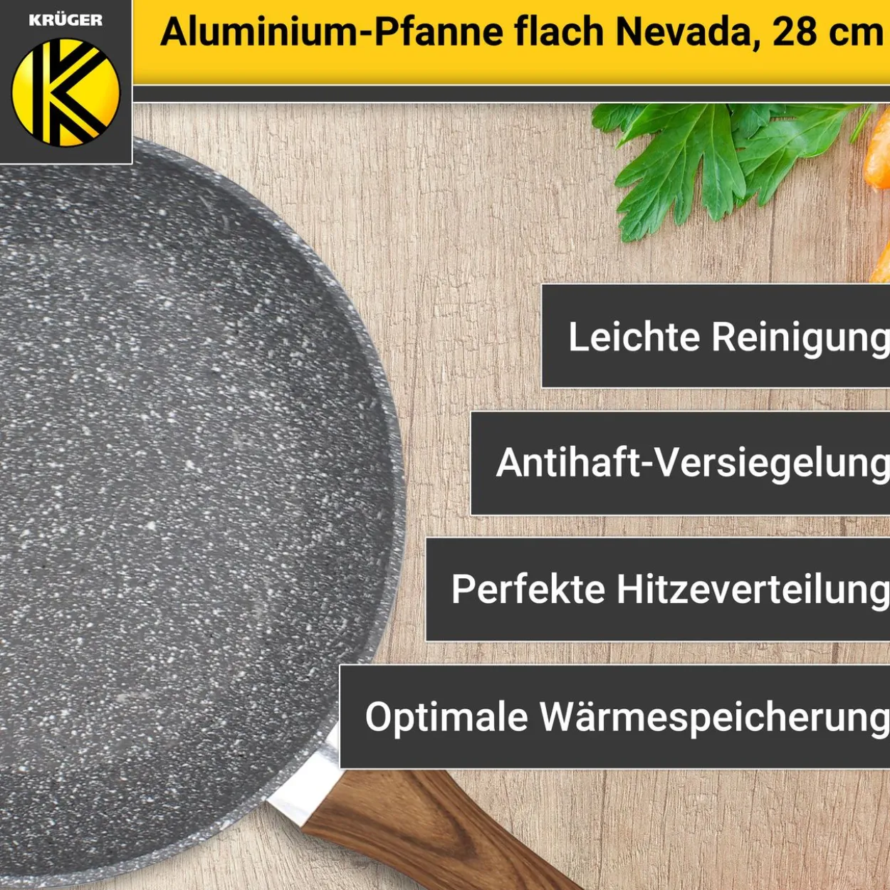Aluminium Pfanne NEVADA, 28 cm