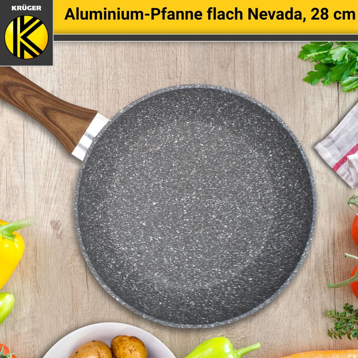 Aluminium Pfanne NEVADA, 28 cm
