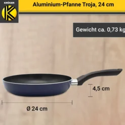 Aluminium Pfanne Troja, 24 cm