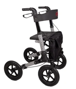 Alu Rollator AT51036 mit Luftbereifung inkl. Stockhalter