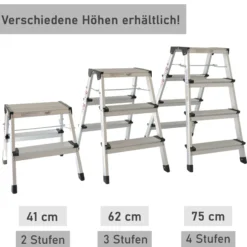 Alu Trittleiter mit 3 Stufen