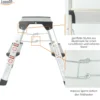 Alu Trittleiter mit 2 Stufen
