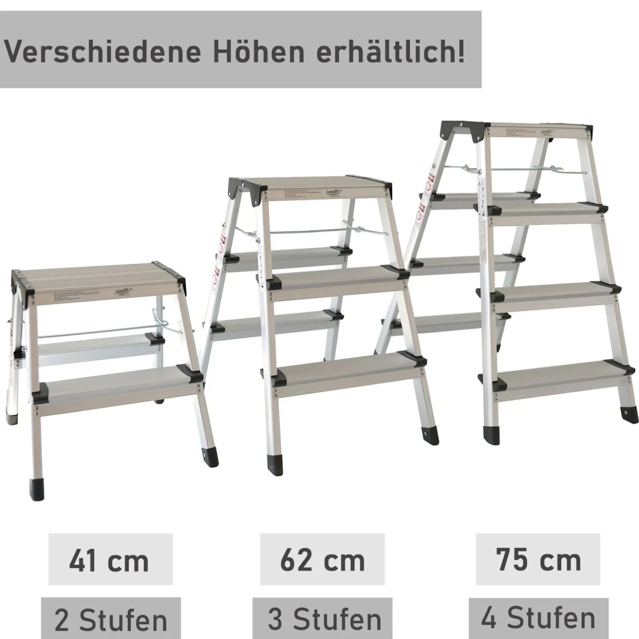 Alu Trittleiter mit 4 Stufen