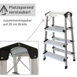 Alu Trittleiter mit 4 Stufen