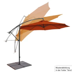 Ampelschirm - Aluminium , Ø ca. 3 m – Anthrazit