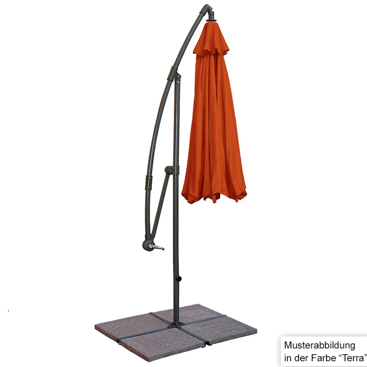 Ampelschirm - Aluminium , Ø ca. 3 m – Anthrazit