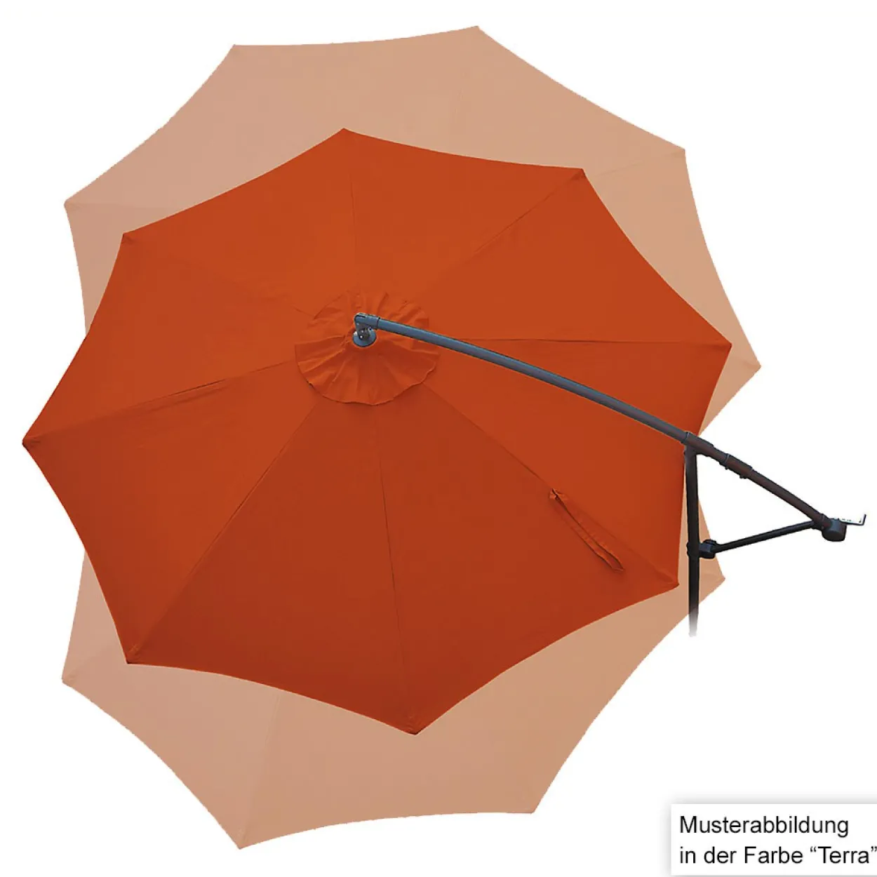 Ampelschirm - Aluminium , Ø ca. 3 m – Anthrazit