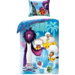 Angry Birds Bettwäsche Set 140x200 mit 70x90 cm aus Baumwolle