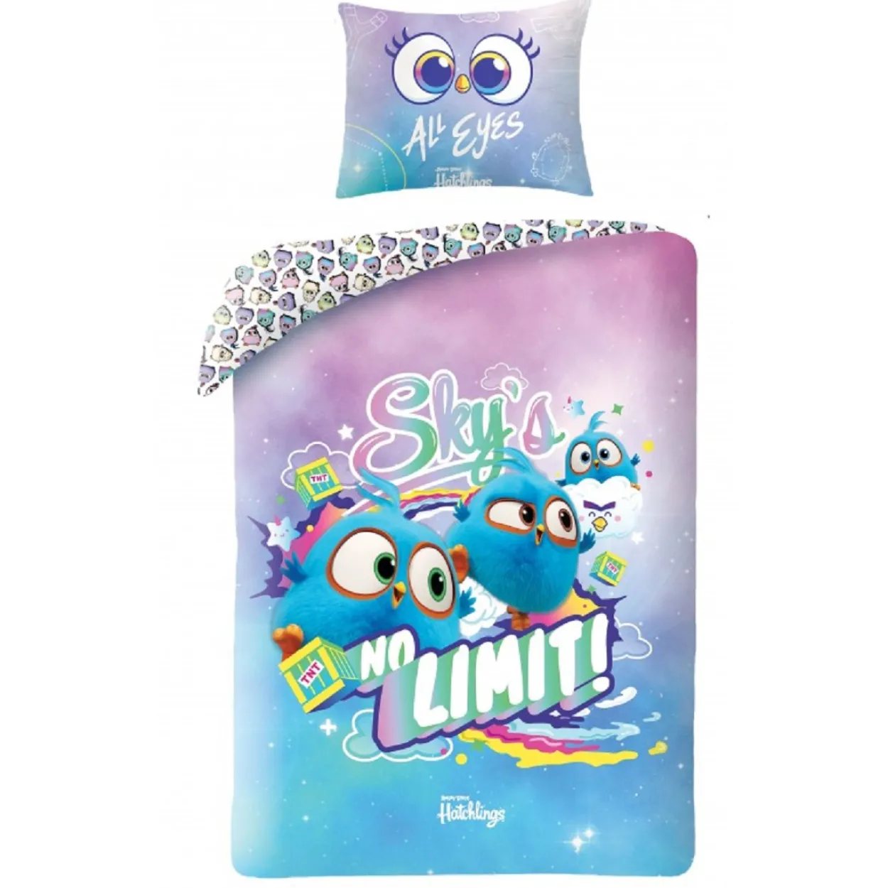 Angry Birds Bettwäsche Set 100x135 + 40x60 cm Baumwolle
