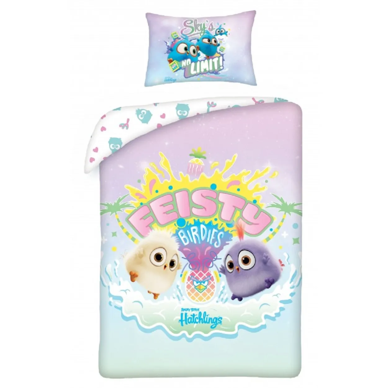 Angry Birds Bettwäsche Set 100x135 + 40x60 cm Baumwolle