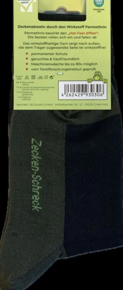 Anti-Zecken-Socke Größe 39-41