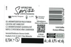 Aperitivo Sprizz 0,75 l
