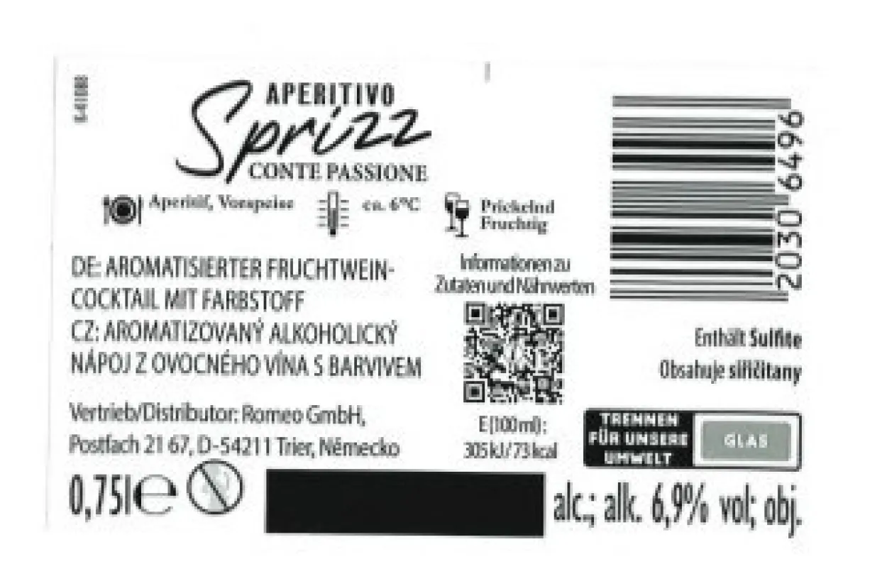 Aperitivo Sprizz 0,75 l