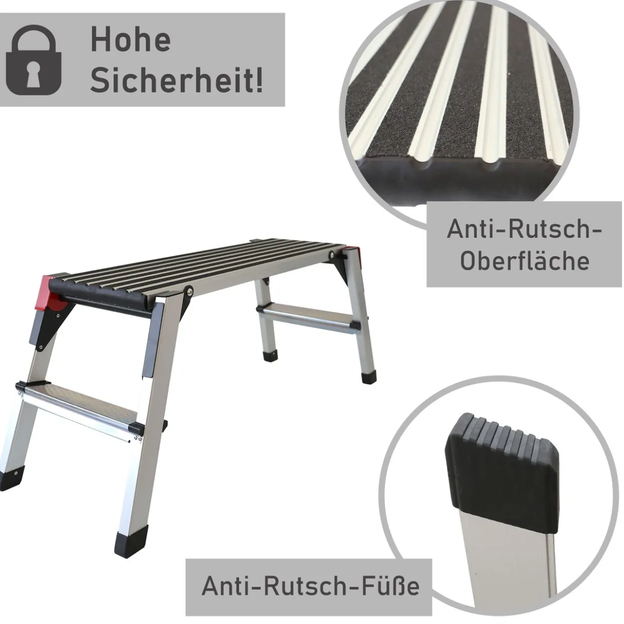 Arbeitsplattform mit 2 Stufen