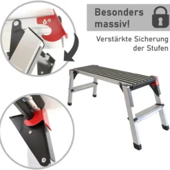 Arbeitsplattform mit 2 Stufen