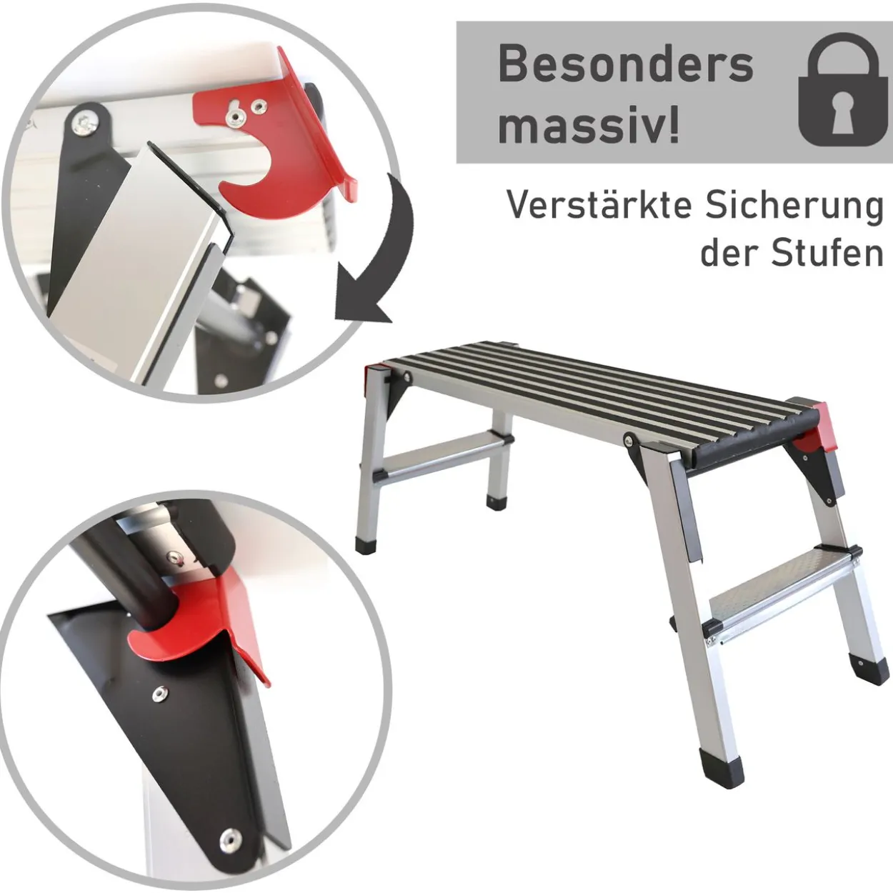 Arbeitsplattform mit 2 Stufen