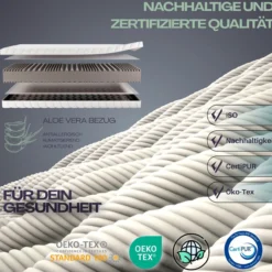 ARGAFLEKS Komfortschaummatratze, 17 cm Höhe, 7 Zonen-Wendematratze