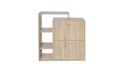 Aria Schuhschrank Holzoptik, ca. 93 x 85 x 24 cm