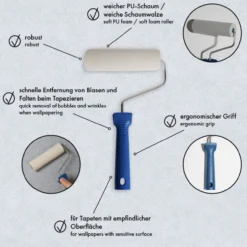 A.S. Création Andrückroller 15cm Tapetenroller