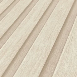 A.S. Création - Tapete Holzpaneele Creme, Beige