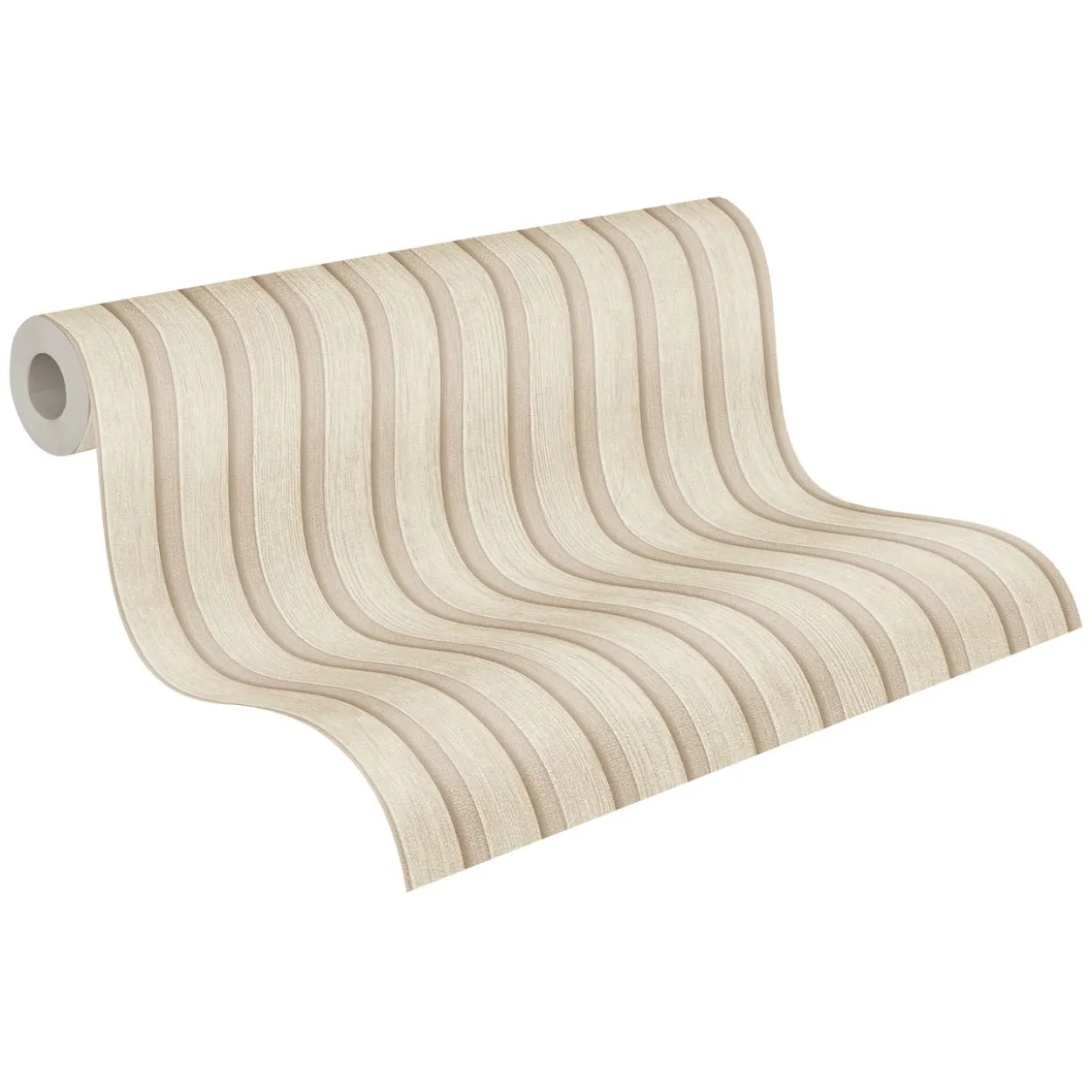 A.S. Création - Tapete Holzpaneele Creme, Beige