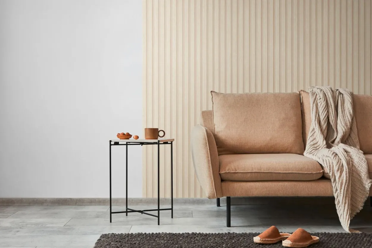 A.S. Création - Tapete Holzpaneele Creme, Beige