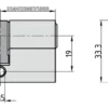 AS - 30/30 mm Profil-Doppelzylinder