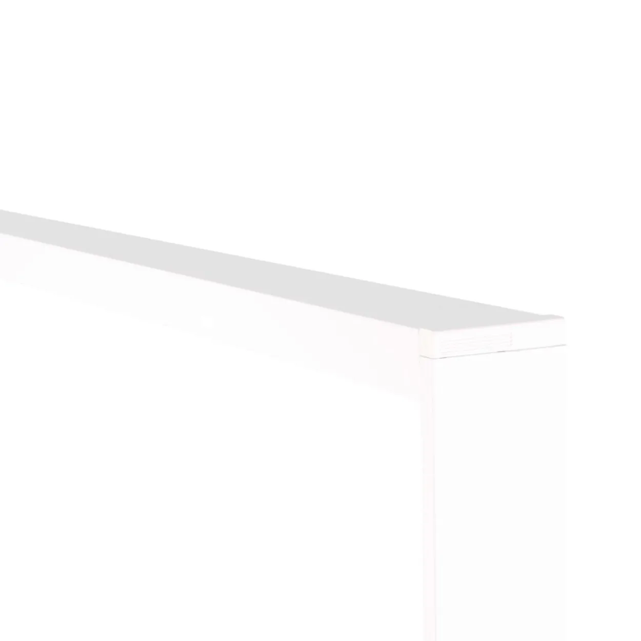 Aufbaurahmen für LED-Panel 120x30 cm, steckbar, weiß