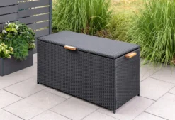 Aufbewahrungsbox, ca. 118 x 54 x 59 cm - Schwarz