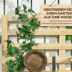 Aufbewahrungsbox, Gartentruhe mit Rankhilfe