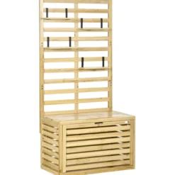 Aufbewahrungsbox, Gartentruhe mit Rankhilfe