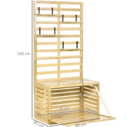 Aufbewahrungsbox, Gartentruhe mit Rankhilfe