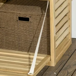 Aufbewahrungsbox, Gartentruhe mit Rankhilfe