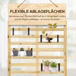 Aufbewahrungsbox, Gartentruhe mit Rankhilfe