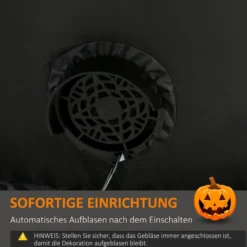 Aufblasbar Kürbis Halloween Dekoration Gespenst mit LED