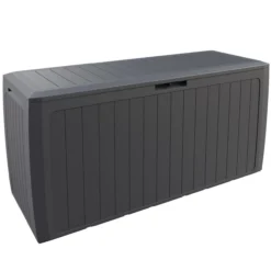 Auflagenbox Board Plus Anthrazit 290L Rollen