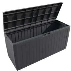 Auflagenbox Board Plus Anthrazit 290L Rollen