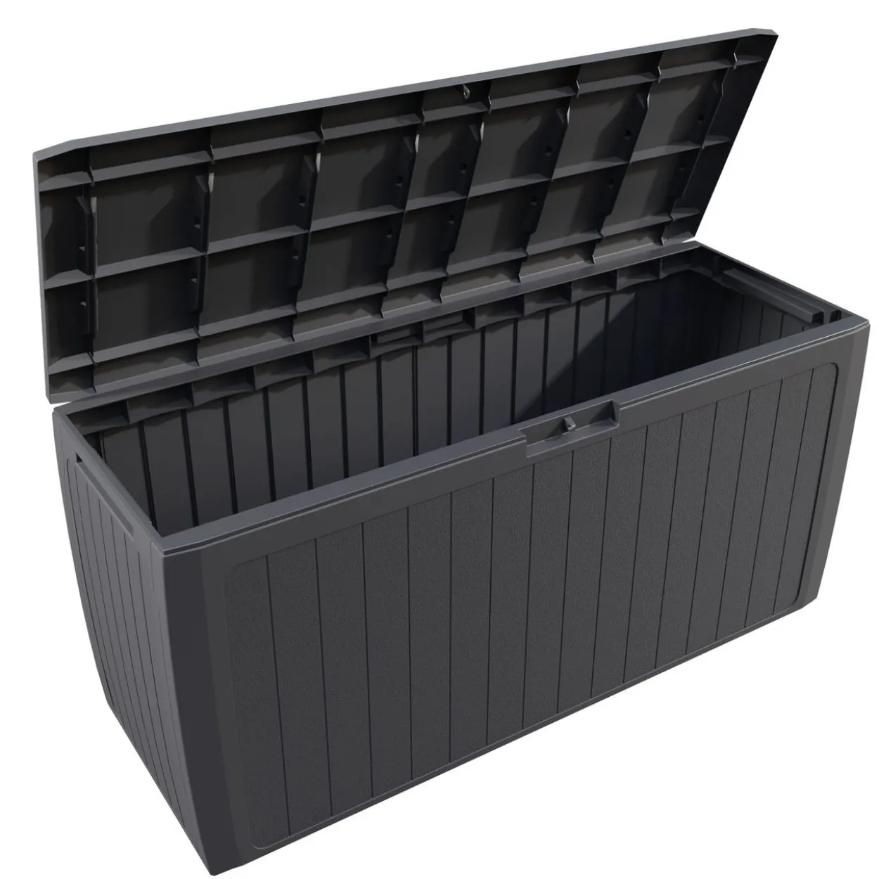 Auflagenbox Board Plus Anthrazit 290L Rollen
