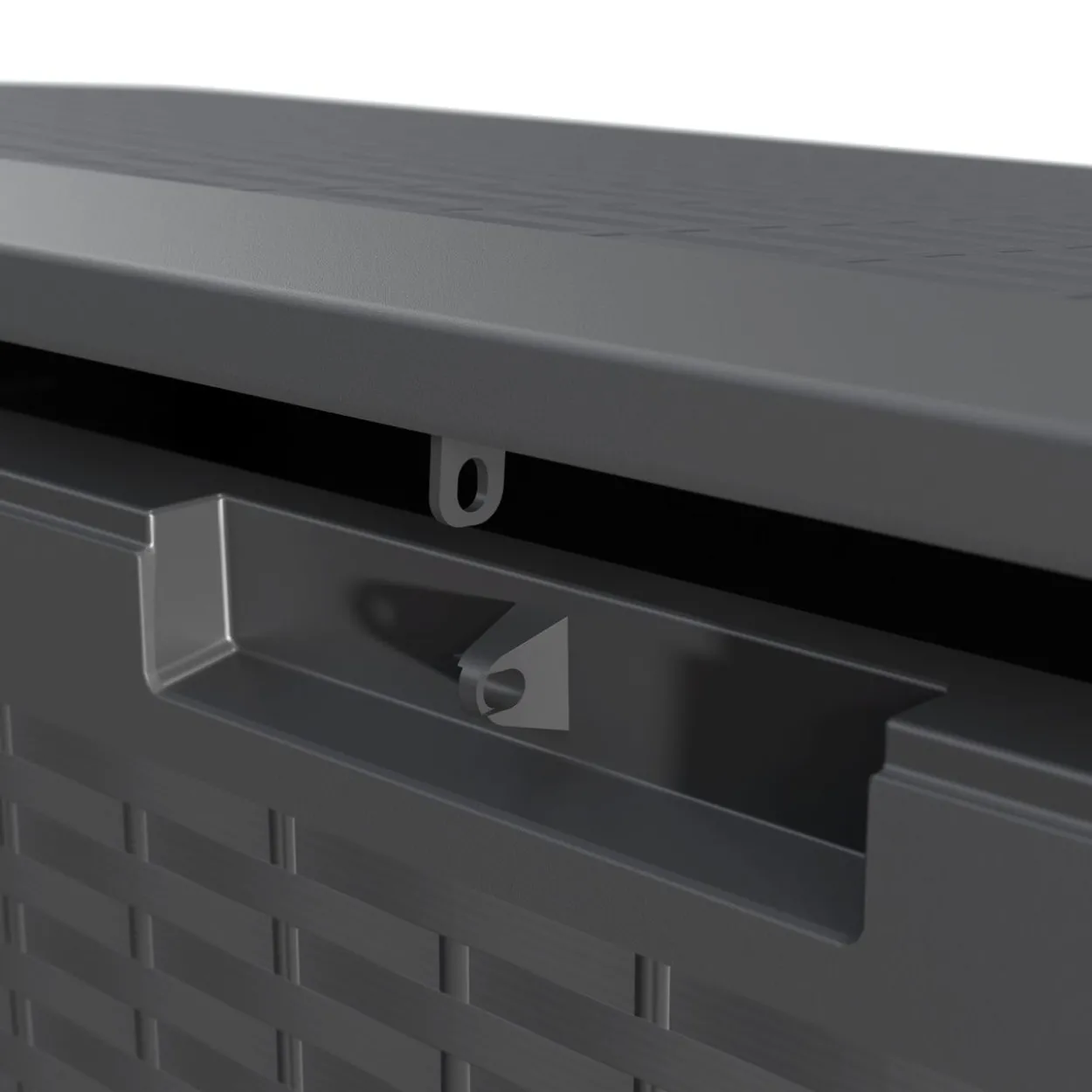 Auflagenbox Rato Plus Anthrazit 290L Rollen