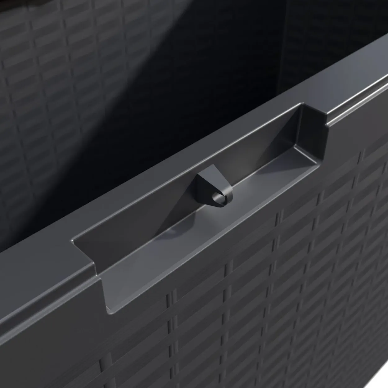 Auflagenbox Rato Plus Anthrazit 290L Rollen