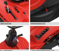 Aufsitzrasenmäher GAR 601 rot