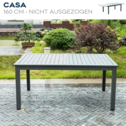 ausziehbarer Gartentisch CASA
